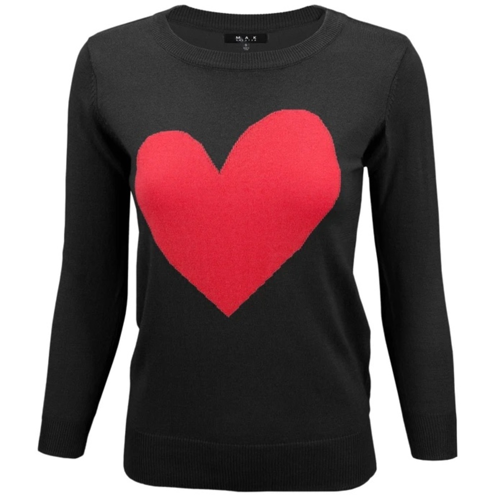 Valentine ❤️ Heart Sweater Med NWT